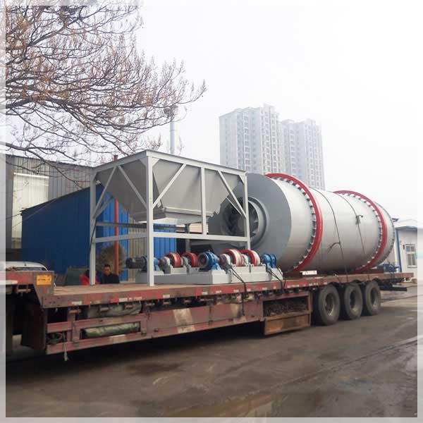 時產30噸沙子烘干機發往長葛